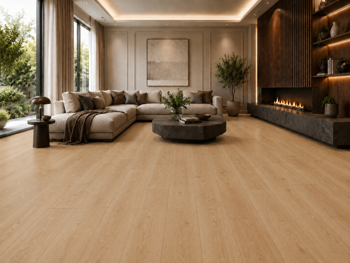 Desert Oak Herringbone Laminate 12mm